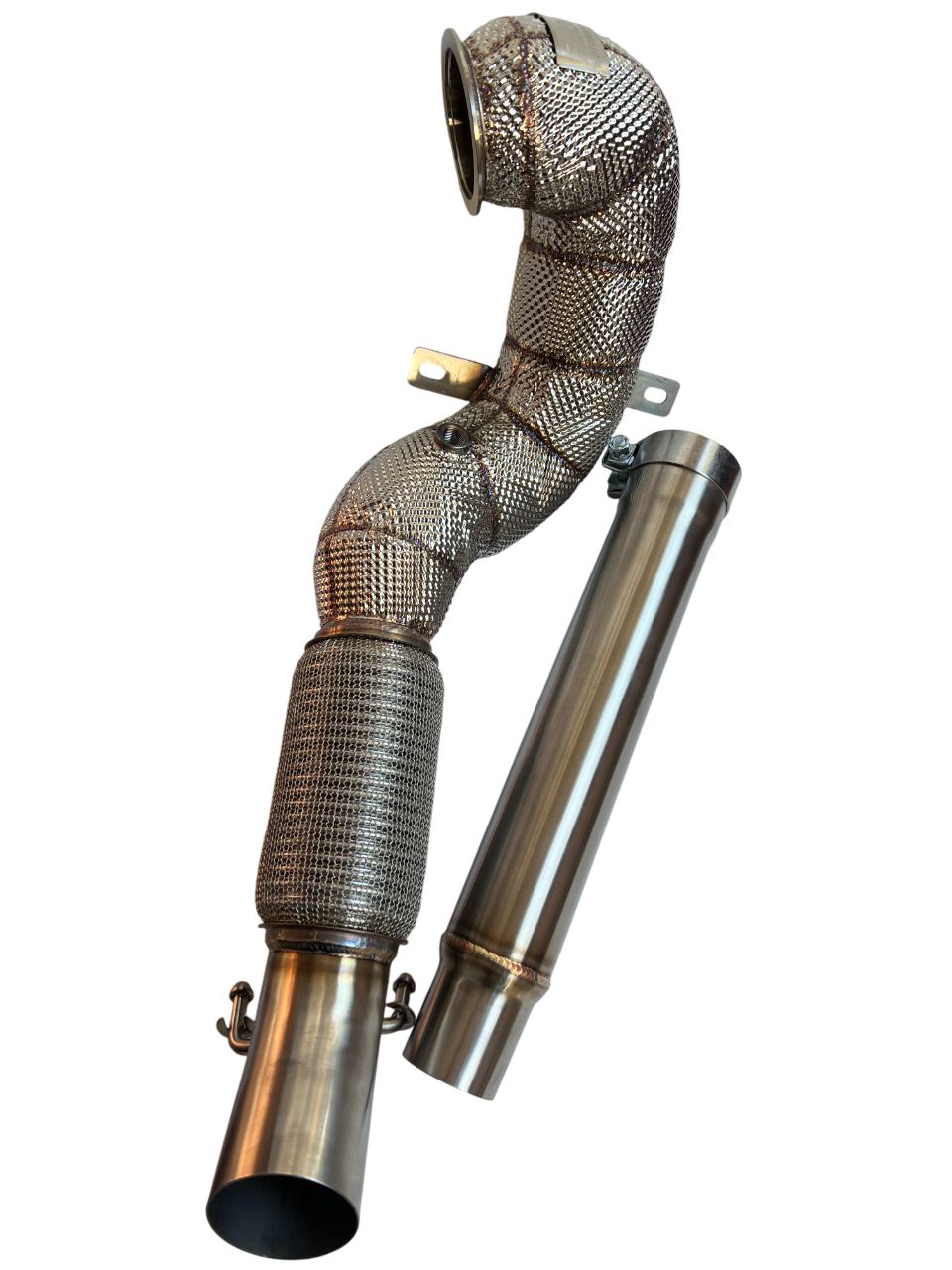 FLOW 4” FWD Race Downpipe – MQB EA888 Gen 3 (VW GTI Mk7/7.5, Audi A3 FWD, Skoda, SEAT)