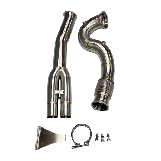 FLOW RS3 3.5" Downpipe Audi RS3 / TT RS (DNWA/DAZA)