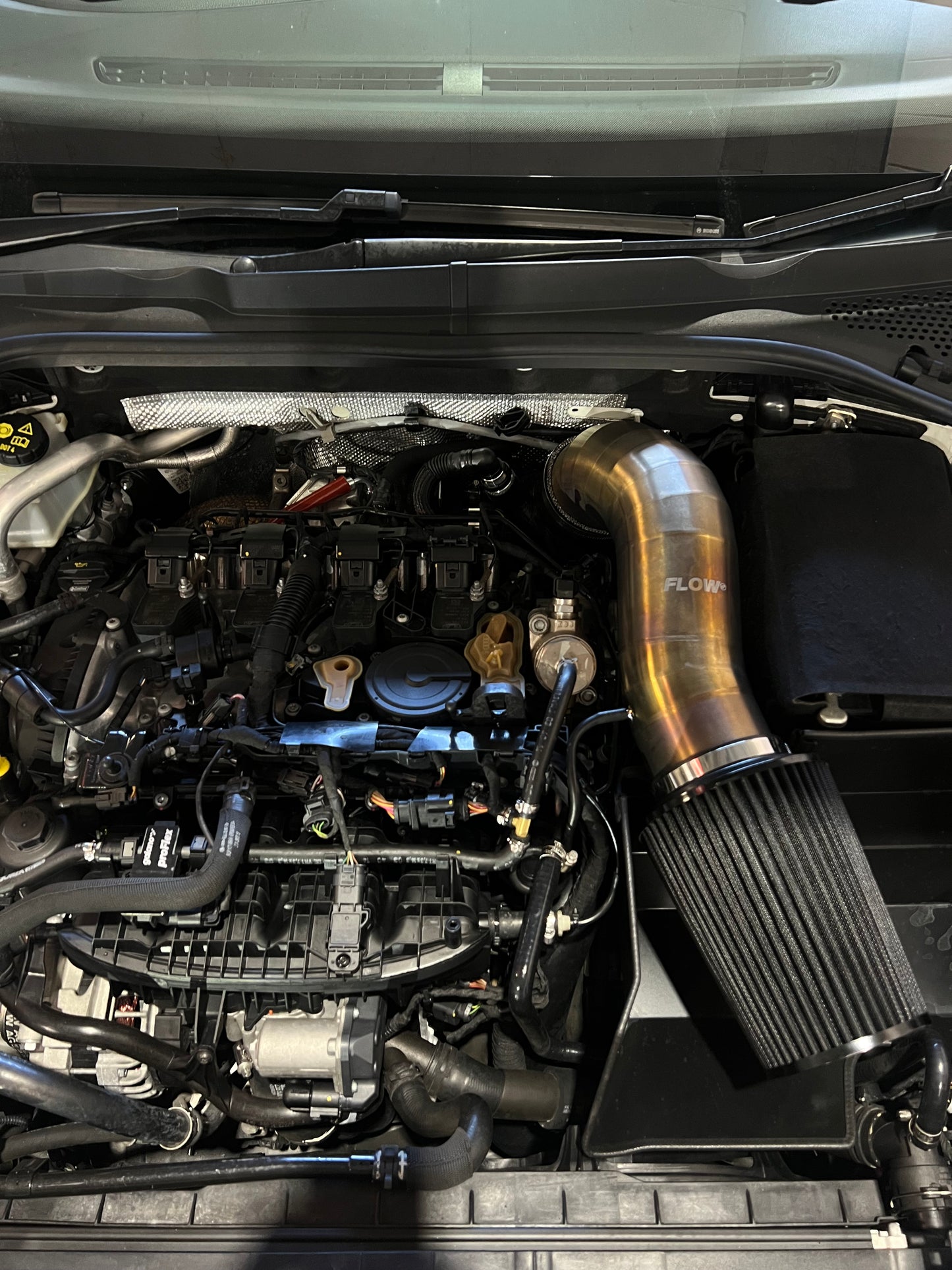 FLOW 4” Titanium Intake Kit – MQB 1.8T / 2.0T (Golf R & GTI Mk7/7.5, Audi S3 8V, A3, Tiguan, Passat)