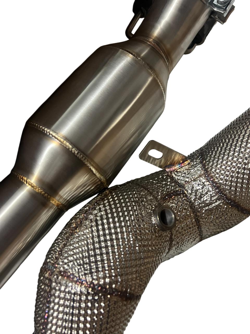 FLOW 4” FWD Catted Downpipe – MQB EA888 Gen 3 (VW GTI Mk7/7.5, Audi A3 FWD, Skoda, SEAT)