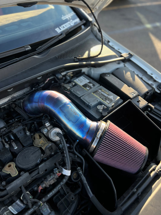 FLOW 4” Titanium Intake Kit – MQB 1.8T / 2.0T (Golf R & GTI Mk7/7.5, Audi S3 8V, A3, Tiguan, Passat)