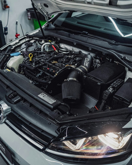 FLOW 3.5” Cold Air Intake Kit V2 – MQB 1.8T / 2.0T (VW Golf R & GTI Mk7/7.5, Audi S3 8V, A3, Tiguan, Passat)
