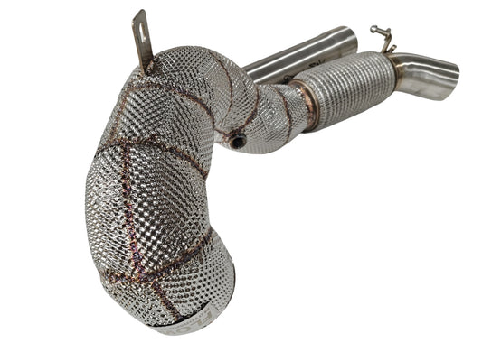 FLOW 4” FWD Catted Downpipe – MQB EA888 Gen 3 (VW GTI Mk7/7.5, Audi A3 FWD, Skoda, SEAT)