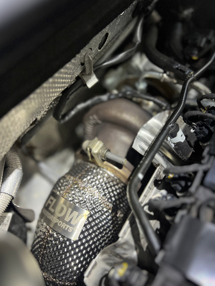 FLOW 4” FWD Race Downpipe – MQB EA888 Gen 3 (VW GTI Mk7/7.5, Audi A3 FWD, Skoda, SEAT)