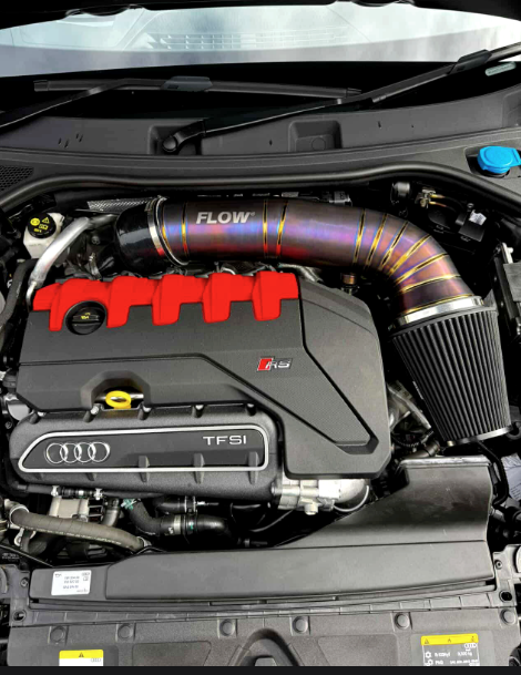 FLOW 5” Titanium RS3 Intake System – Audi RS3 8V / 8Y