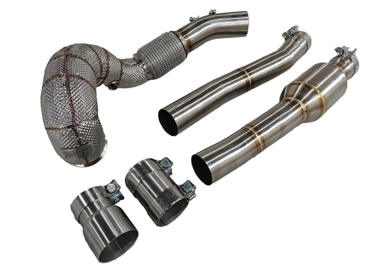 FLOW 4" AWD CATTED DOWNPIPE - VW MK7 & 7.5 GOLF R